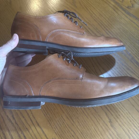 Cole Hann Grand Plain Toe Lace Brown Dress Oxfords Size 10.5 M main image 8